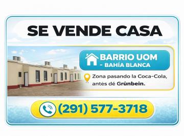 Casa de 4 ambientes, Bahía Blanca · Vendo Casa Barrio Uom