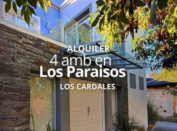 Casa · 300m² · 4 Ambientes · 3 Cocheras · Casa 4 Ambientes en Alquiler, Barrio Los Paraisos, Los Cardales