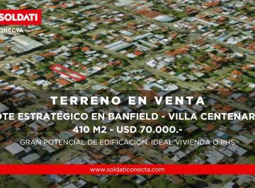 Terreno · 150m² · Terreno de 410 m² con Casa y Galpones en Villa Centenario