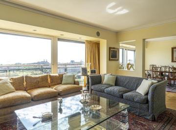Departamento · 509ha · 6 Ambientes · 1 Cochera · Espléndido Dúplex en Gelly Obes con Terraza, Vista Al Río y 1 Cochera - Recoleta