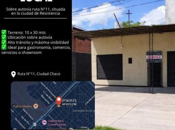 Local comercial · 65m² · 2 Ambientes · 2 Cocheras · Alquiler de Local Comercial Sobre Colecto Ruta N° 11