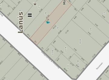 Terreno · 336m² · Venta Lote/terreno Ideal Desarrollo. 7,80x43, Lanús Este