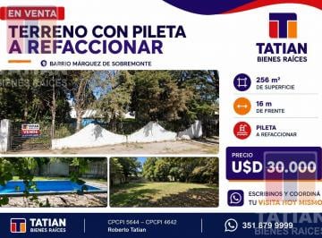 Terreno · 256m² · Terreno en Marqués de Sobremonte