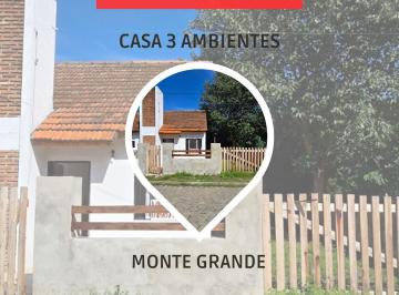 Casa de 3 ambientes, Esteban Echeverría · Casa 3 Ambientes - Venta - Monte Grande