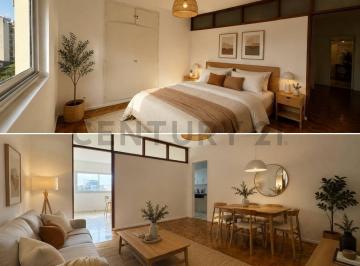 Departamento · 35m² · 1 Ambiente · Alquiler de Monoambiente Dividido en Las Cañitas