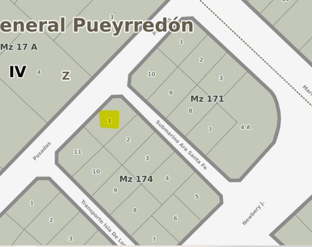 Terreno 370m² en esquina cerca de Mario Bravo y Jorge Newbery