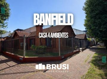 Casa · 149m² · 4 Ambientes · 2 Cocheras · Casa en Venta en Banfield - 4 Ambientes