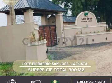 Terreno · 300m² · Venta Lote San Jose I - Abasto La Plata