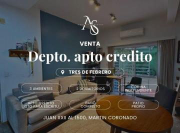 Departamento · 60m² · 3 Ambientes · Departamento en Martin Coronado
