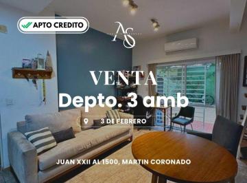Departamento · 60m² · 3 Ambientes · Departamento en Martin Coronado