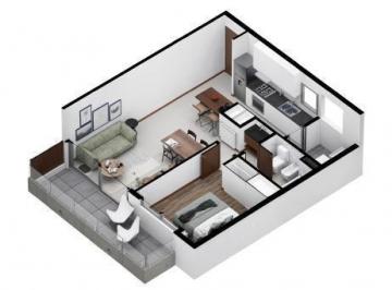 Departamento · 53m² · 2 Ambientes · Venta Departamento en Construccion de un Dormitorio en La Plata