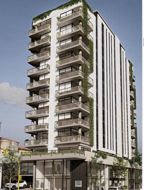 Depto 3 amb, 124m² cubiertos en 8° piso con vista al mar — Güemes