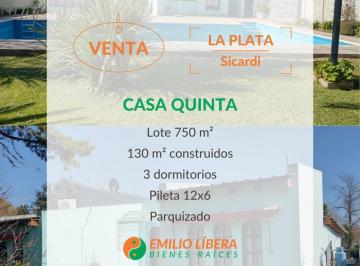 Quinta vacacional · 130m² · 5 Ambientes · 2 Cocheras · Quinta en Sicardi