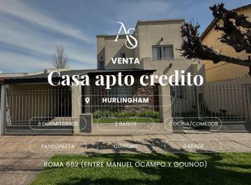 Casa · 360m² · 5 Ambientes · 1 Cochera · Casa - Hurlingham