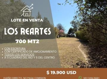 Terreno , Los Reartes · Terreno en Venta en Los Reartes – 700 m² con Escritura