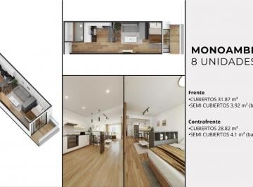 Departamento · 31m² · 1 Ambiente · 1 Cochera · Departamento de Pozo en Villa Urquiza