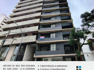Departamento de 2 ambientes, Córdoba · Alquiler a Estrenar. 1 Dorm. Brava 03. Arturo m Bas y Bv San Juan. Patio Olmos. Tribunales.