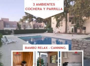 Departamento de 3 ambientes, Ezeiza · Departamento de 60 m² con 2 Dorm. en Venta Bambú Relax, Canning.