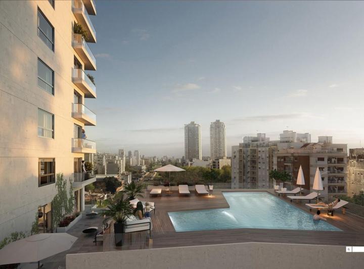 Departamento con Balcón de 47 m&sup2; 1 Dormitorio en Venta Caballito