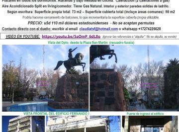 Departamento de 5 ambientes Venta USD 110.000 · Vendo Mi Dpto. Edif. Fernando I Pleno Centro