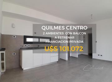 Departamento · 44m² · 2 Ambientes · Departamento en Quilmes Centro 2 Ambientes con Balcón a Estrenar