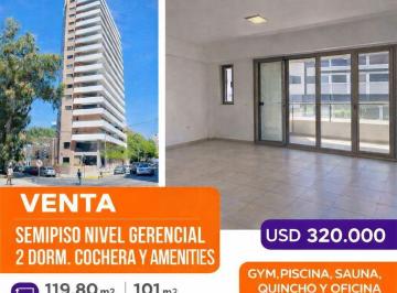 Departamento · 101m² · 4 Ambientes · 1 Cochera · Vendo o Alquilo Departamento Nivel Gerencial 2 Dorm (1 Suite) Cochera y Amenities Centro Neuquen