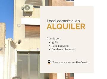 Local comercial de 1 ambiente, Río Cuarto · Local Comercial en Alquiler - Macrocentro