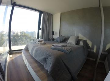 Dormitorio · Departamento Amoblado Temporario (De 3 a 24 Meses) - Barrio General Paz - 1 Dormitorio con Vista