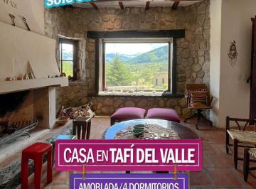 Casa · 350m² · 4 Dormitorios · 1 Cochera · Casa 4 Dorm. y Amoblada en Tafí del Valle