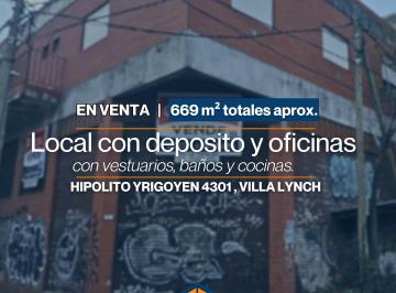 Bodega-Galpón , General San Martín · Amplio Local con Deposito y 9 Oficinas Cada Una con Vestuarios, Baños y Cocinas