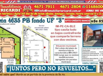 PH · 43m² · 2 Ambientes · Juntos Pero No Revueltos - Tipo Casita Pb Fondo