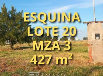 Terreno · 427m² · Lote Esquina 427 m² 13 X 32, Urbanización Las Perdices 1, Corredor Verde Canning San Vicente, Venta
