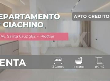 Departamento · 84m² · 4 Ambientes · Venta Departamento 3 Dorm. B° Giachino Plottier