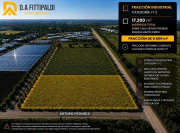 Terreno · 8600m² · Venta Lote/fracción Ideal Logística Deposito Industrial 8.600 m² Frente Parque Industrial Pilar