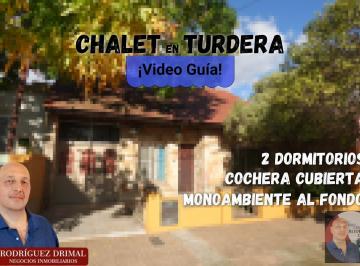 Casa · 3 Ambientes · 2 Cocheras · Chalet con 2 Dorm. y Garage Cubierto - Apto Crédito!