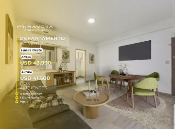 Departamento · 38m² · 2 Ambientes · Oportunidad · Apto Crédito · Departamento · 1 Dormitorio · Patio · Lanús Oeste