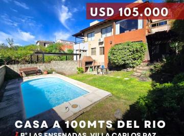 Casa · 95m² · 5 Ambientes · Venta Casa de 4 Dorm. con Pileta en Solares de Las Ensenadas – Villa Carlos Paz