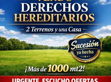 Terreno de 3 ambientes, Paraná · Vendo Derechos Hereditarios de 1 Casa y 2 Lotes