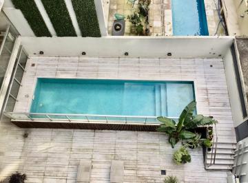 Departamento de 1 ambiente, Villa Urquiza · Monoambiente Amueblado 32 m² – 4° Piso con Vista Al Pulmón Verde y Pileta – Holmb