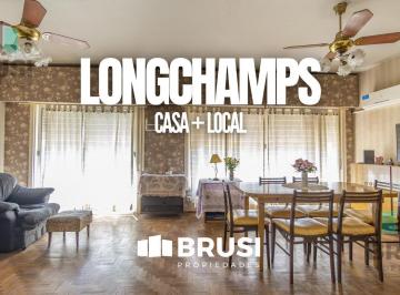 Casa · 240m² · 6 Ambientes · Casa en Venta en Longchamps con Local Comercial