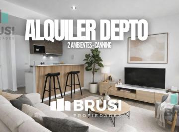 Departamento · 42m² · 2 Ambientes · Departamento en Alquiler en Canning Center - Canning - 2 Ambientes - a Estrenar
