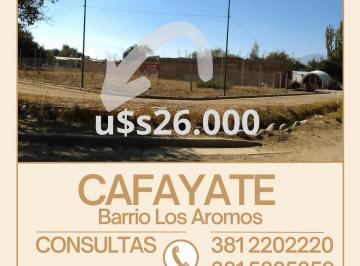 Terreno Venta USD 26.000 · Oportunidad de Concretar Tu Proyecto Comercial o de Viviendas en Cafayate