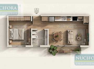 Departamento · 39m² · 2 Ambientes · Departamento en Olivos