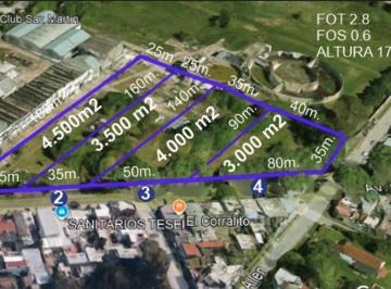 Terreno · 3500m² · Terrenos Para Desarrollo Gran Frente Sobre Av Excelente Incidencia