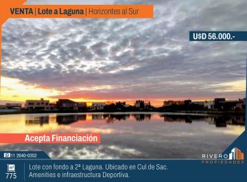 Terreno , Presidente Perón · Lote con Fondo a Laguna Financiado - Horizontes Al Sur