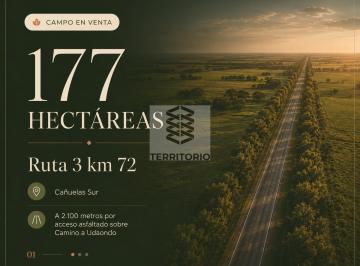 Campo · 1780000ha · 177 Has en Cañuelas – Acceso por Asfalto, Ruta 3 Km 72