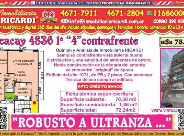 Departamento · 70m² · 3 Ambientes