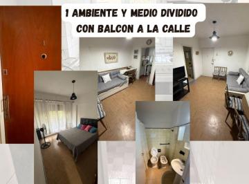 Departamento de 1 ambiente, Mar del Plata · Alquiler Ambiente Dividido a La Calle con Balcón