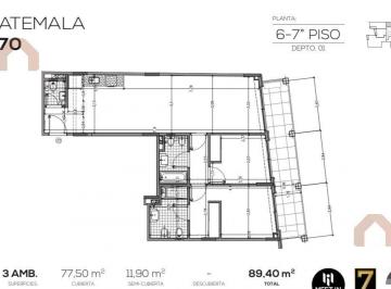 Departamento · 78m² · 3 Ambientes · Departamento en Palermo Soho