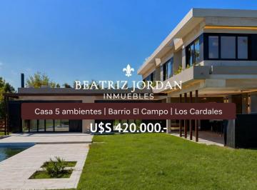 Casa · 407m² · 5 Ambientes · 6 Cocheras · Casa 5 Ambientes en Venta, Barrio El Campo, Los Cardales